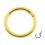 Piercing Lippe / Nase Segment Ring Stahl 316L Gold Eloxiert Scharnier