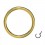 Nasen- / Lippenpiercing Clicker-Ring Stahl 316L Gold Eloxiert Scharnier