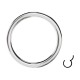 Nasen- / Lippenpiercing Clicker-Ring Stahl 316L Metallisiert Scharnier