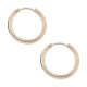 Ohrringe Stahl 316L Einfacher Ring Eloxiert Golden Rosa