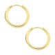 Ohrringe Stahl 316L Einfacher Ring Eloxiert Golden