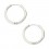 Ohrring Stahl 316L Einfacher Ring Metallisiert