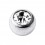Piercing Kugel Titan Grad 23 Geschmückt mit Strass Weiß