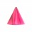 Einzelne Piercing-Spitze Acryl Risse Schwarz / Rosa