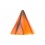 Nur Piercing Spitze Acryl Risse Schwarz / Orange