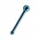 Gerader Nasenpiercing-Pin Eloxiert Blau Kugel
