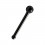 Nasenpiercing Pin Straight Black-Line Eloxiert Schwarz Kugel