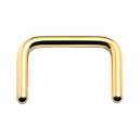 Septum-Piercing-Retainer Aufrecht Eloxiert Golden