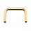 Septum-Piercing-Retainer Aufrecht Eloxiert Golden