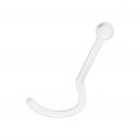 Nasenpiercing-Retainer Screw Bioflex Transparent Kugel
