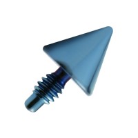 Blue Anodized Spike Top for Microdermal Piercing