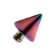 Rainbow Anodized Spike Top for Microdermal