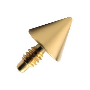 Gold Anodized Spike Top for Microdermal Piercing