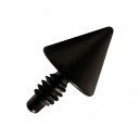 Top para Piercing Microdermal Spike Black-Line Anodizado Negro