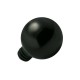 Top para Piercing Microdermal Bola Black-Line Anodizado Negro