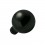 Black Anodized Black-Line Ball Top for Microdermal Piercing