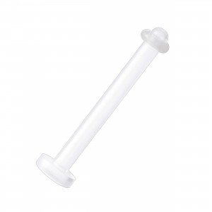 Zungenpiercing-Retainer O-Ring Transparent Bioflex Flexibel