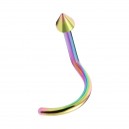 Piercing Nariz Anodizado Multicolor Spike