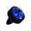 Einzelner Piercing-Aufsatz Push-Fit Bioflex Schwarz Strass Dunkelblau