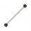 Industrial-Piercing Stahl 316L Kugeln Palmenholz