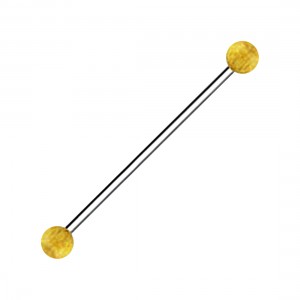 Industrial-Piercing Stahl 316L Kugeln Jackfruchtholz