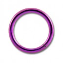 Grade 23 Titanium Labret/Conch Segment Ring w/ Pink Anodization