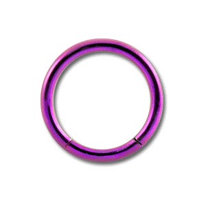 Piercing Labret / Ring Titan Grad 23 Eloxiert Rosa