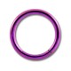 Conch- / Labret-Piercing Ring Titan Grad 23 Eloxiert Rosa