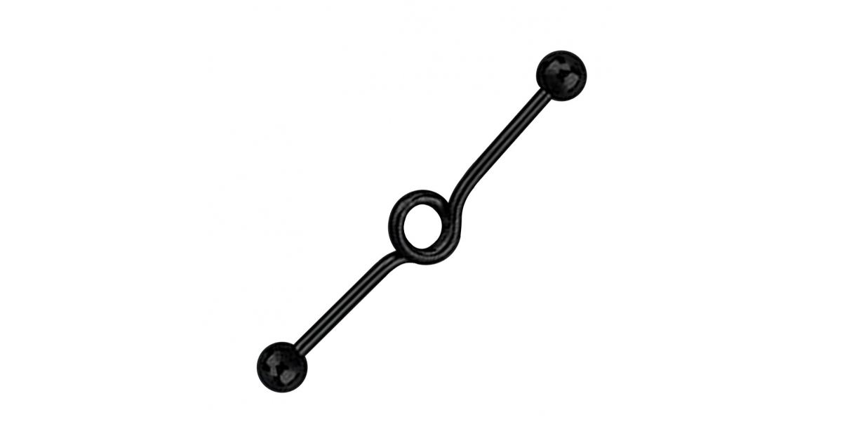 Spirale Expansion Acrylique Noir | Pour Élargissement Oreille - 8mm