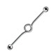 Surgical Steel Loop Industrial Ring with Balls