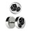 Two Dices Etched 316L Steel Earlobe Fake Plug Stud Ring