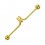 Industrial-Piercing Spirale Eloxiert Golden Kugeln