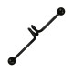 Industrial-Piercing Spirale Blackline Eloxiert Schwarz Kugeln
