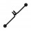 Industrial-Piercing Spirale Blackline Eloxiert Schwarz Kugeln