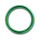Grade 23 Titanium Labret/Conch Segment Ring w/ Green Anodization