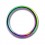 Conch- / Labret-Piercing Ring Titan Grad 23 Eloxiert Mehrfarbig