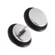 O-Ring and Flat Discs 316L Steel Fake Plug Earlobe Piercing Stud Ring