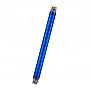 Barra Piercing Barbell Anodizado Azul