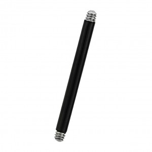 Barra Piercing Barbell Blackline Anodizado Negro