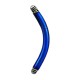 Blue Anodized Curved Barbell Bar