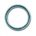 Conch- / Labret-Piercing Ring Titan Grad 23 Eloxiert Hellblau