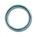 Grade 23 Titanium Labret / Segment Ring w/ Blue Anodization