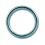 Conch- / Labret-Piercing Ring Titan Grad 23 Eloxiert Hellblau