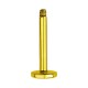 Gold Anodized Stud Barbell Bar