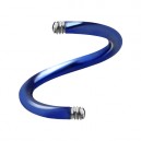 Blue Anodized Twisted Barbell Bar