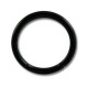 Piercing Labret / Anillo Blackline Titanio Grado 23 Anodizado Negro