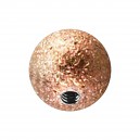 Rose Gold Shiny Effect 316L Steel Piercing Only Ball