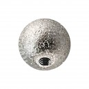 Silver Shiny Effect 316L Steel Piercing Only Ball