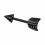 Helix- / Tragus-Schmuck Piercing Stahl 316L Eloxiert Schwarz Pfeil
