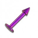 Labret- / Tragus-Piercing Titan Grad 23 Eloxiert Rosa Spitze